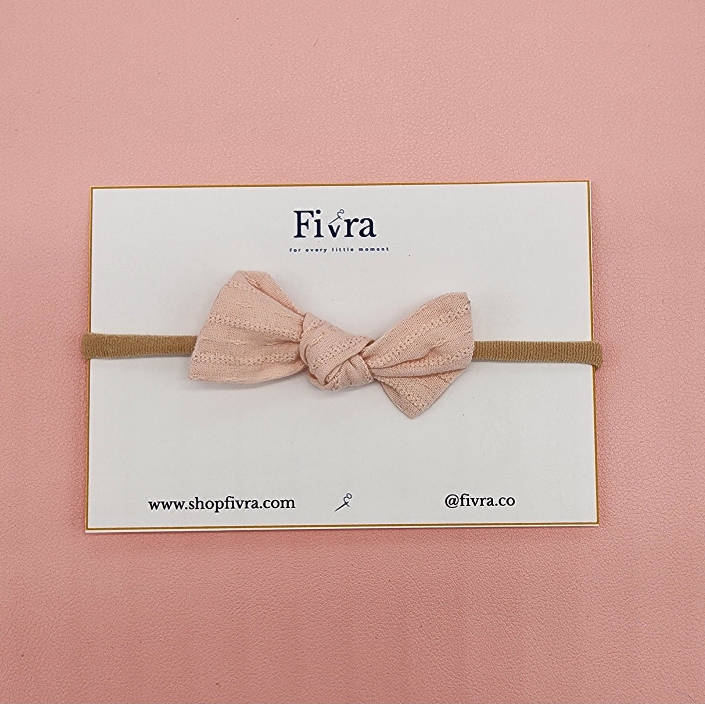 Extra small hair bow - Nylon headband - Varieties