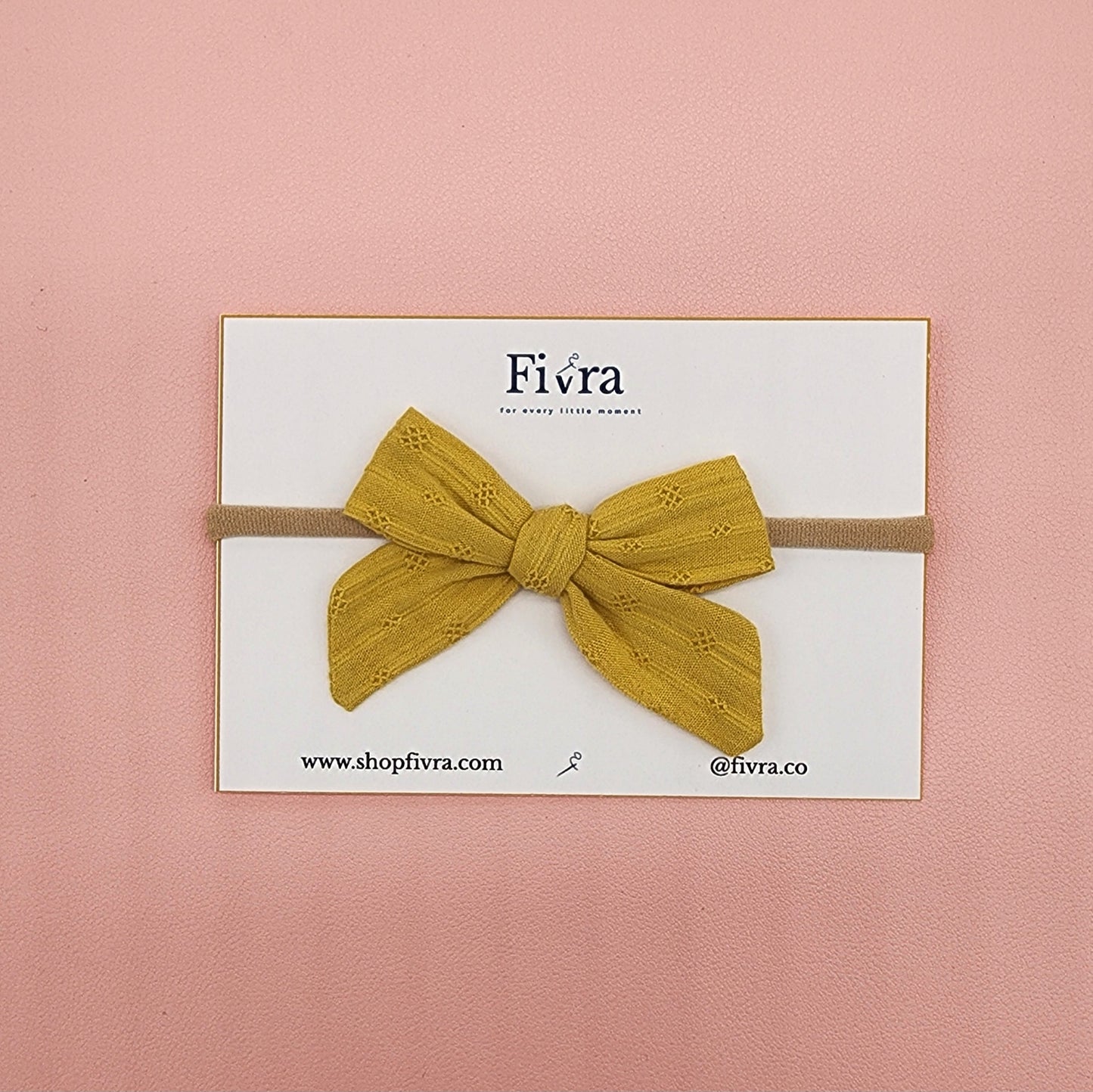 Small hair bow - Nylon headband - Varieties