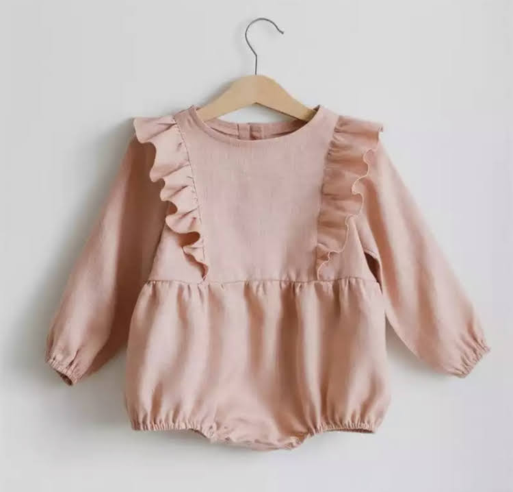 Baby girl Romper Ruffle - Long sleeve