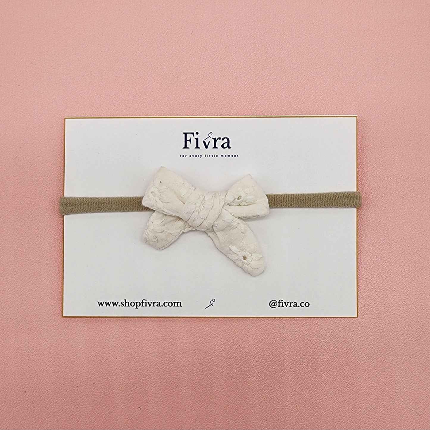 Extra small hair bow - Nylon headband - Varieties
