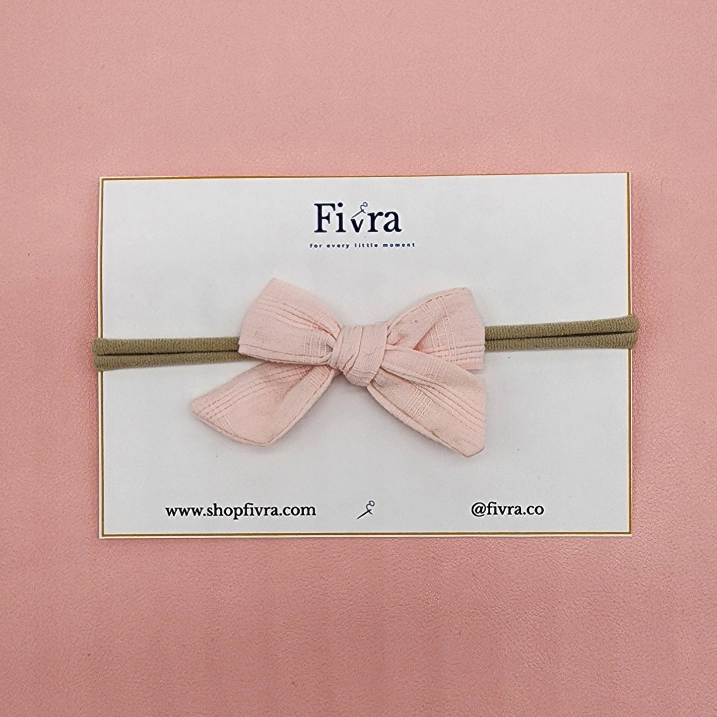 Extra small hair bow - Nylon headband - Varieties