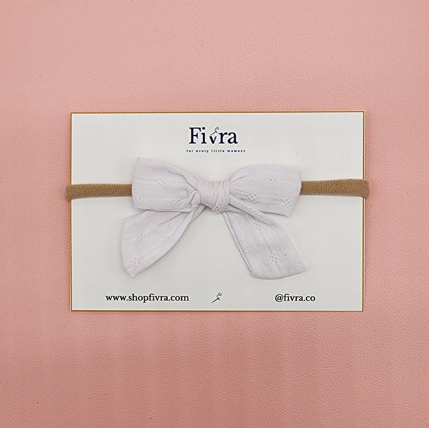 Extra small hair bow - Nylon headband - Varieties