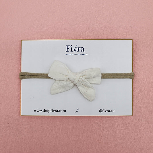 Extra small hair bow - Nylon headband - Varieties