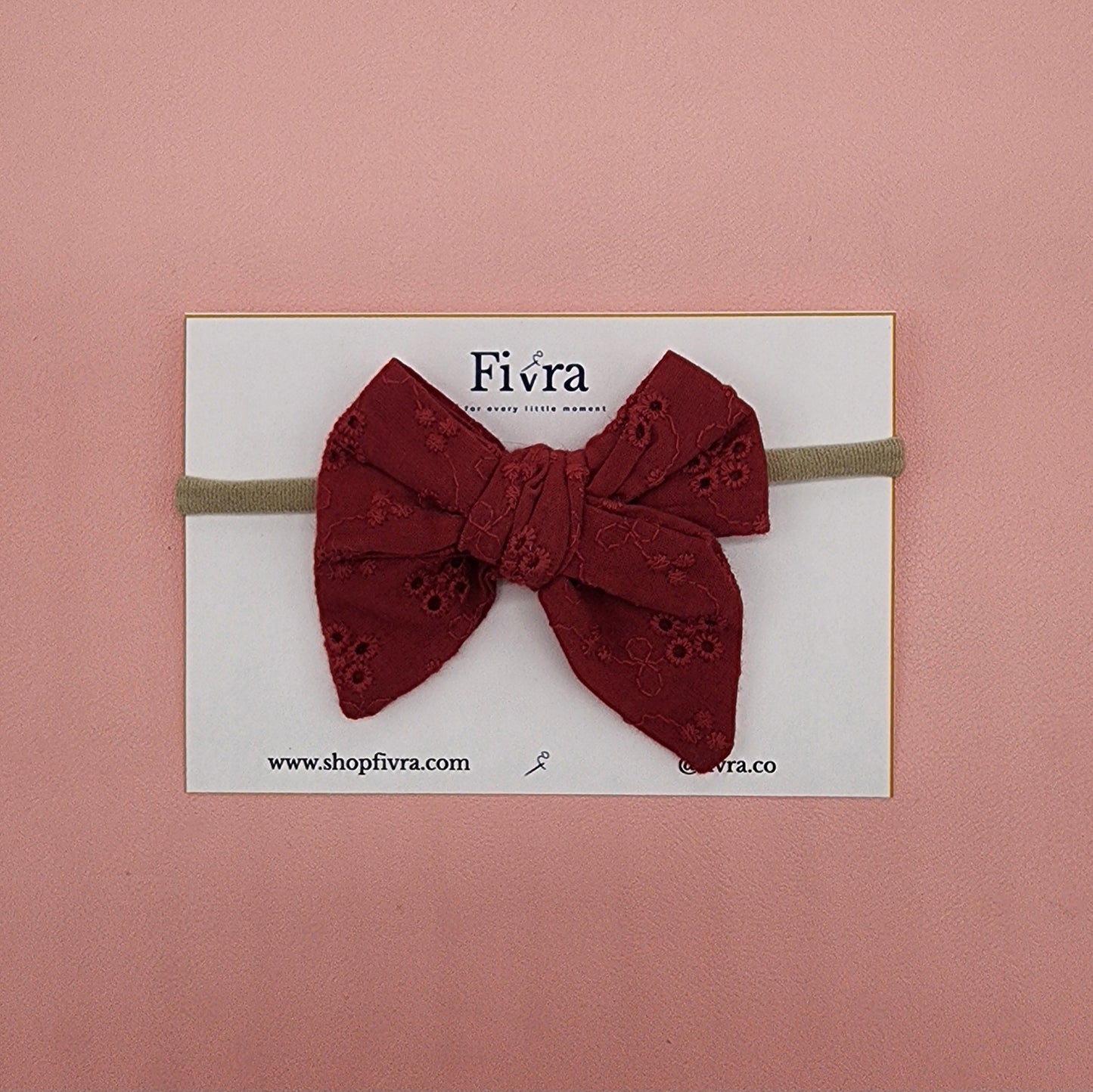 Medium hair bow - Nylon headband - Varieties
