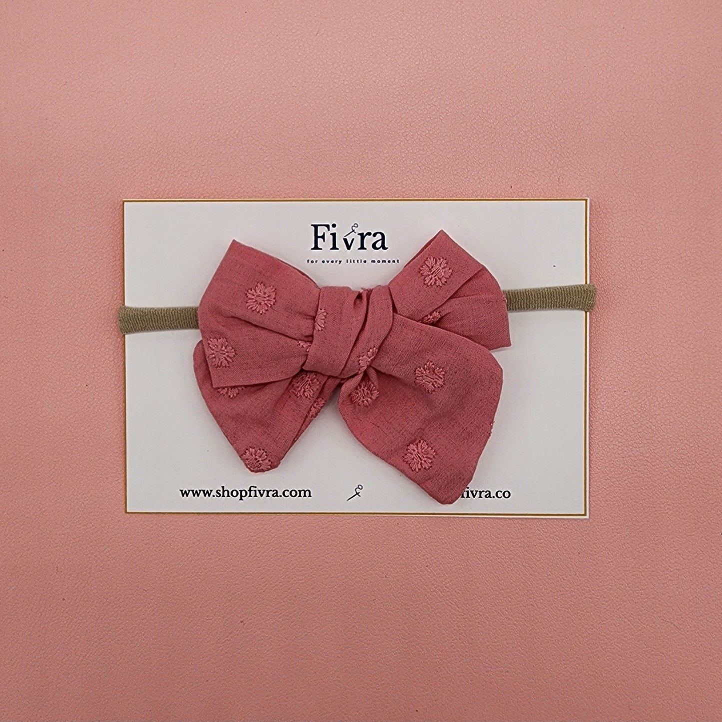 Medium hair bow - Nylon headband - Varieties
