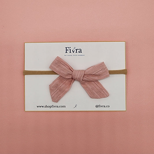 Small hair bow - Nylon headband - Varieties