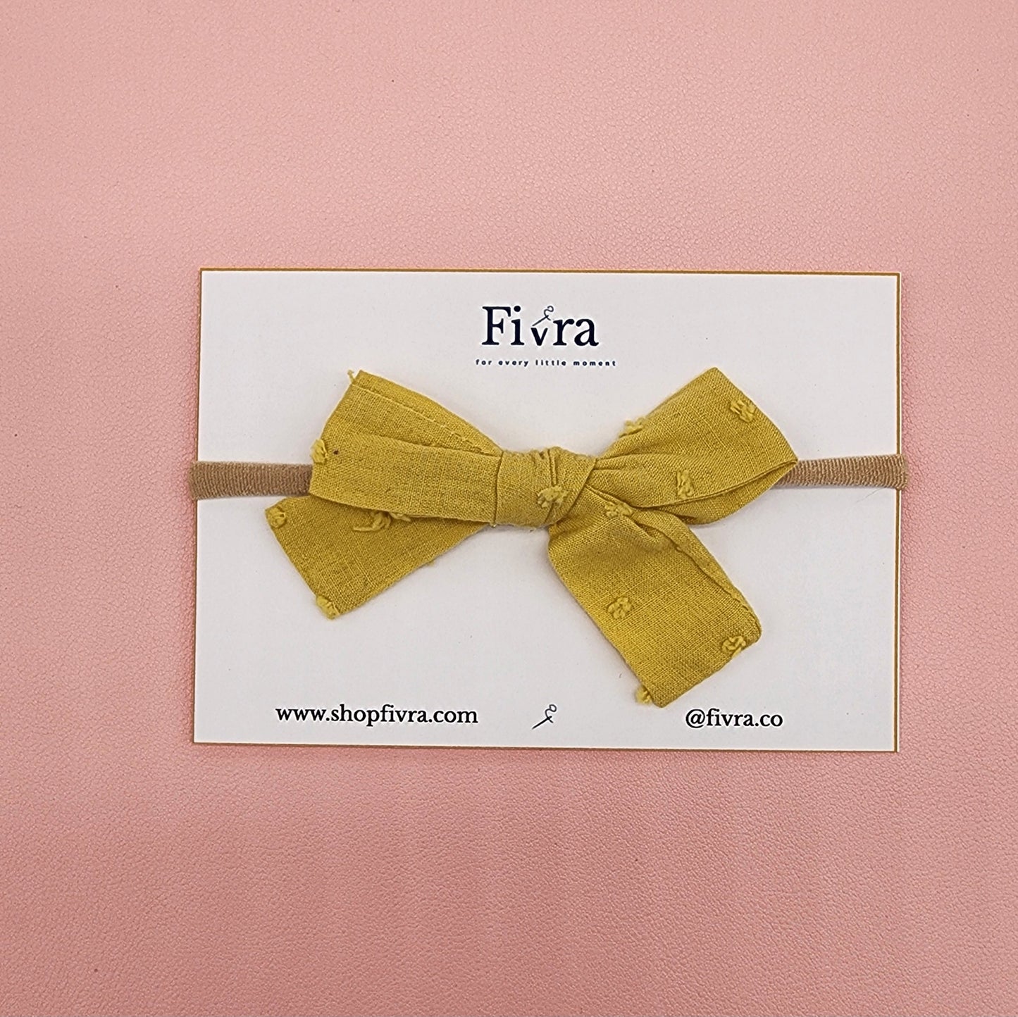 Small hair bow - Nylon headband - Varieties