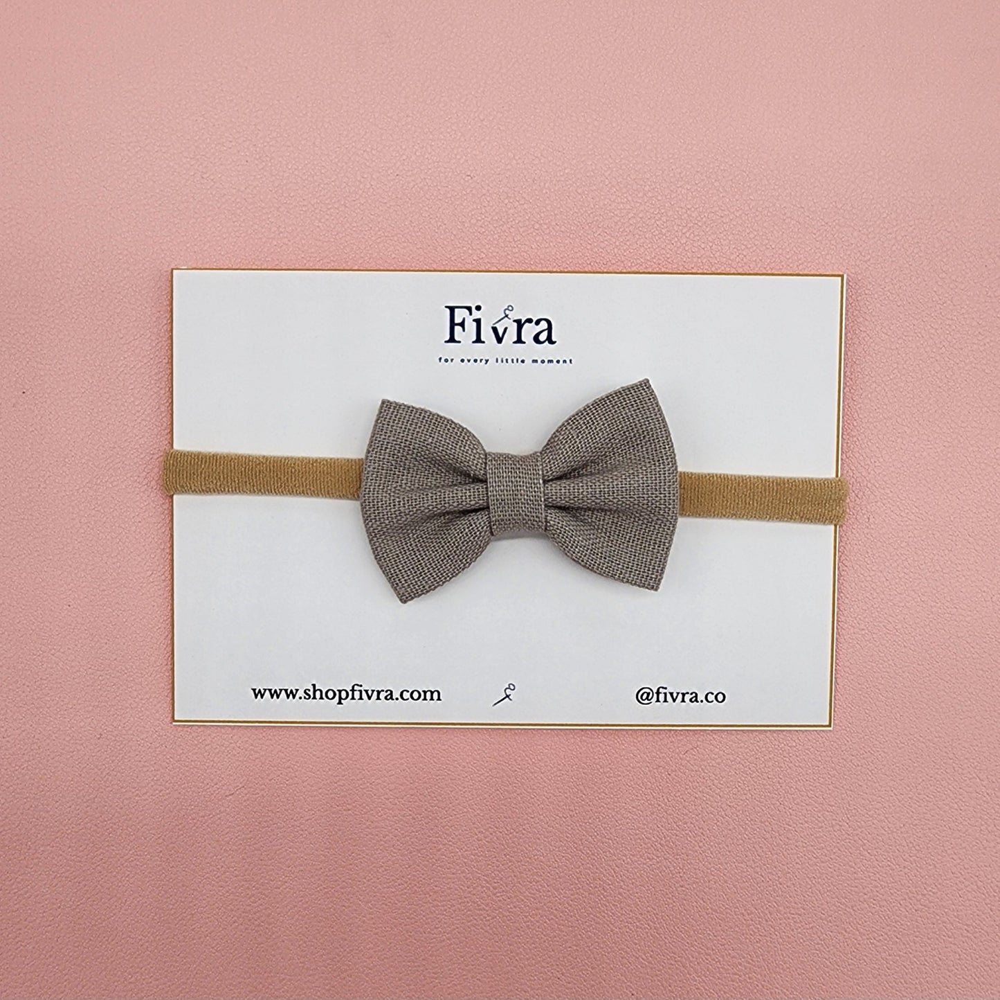 Small hair bow - Nylon headband - Varieties