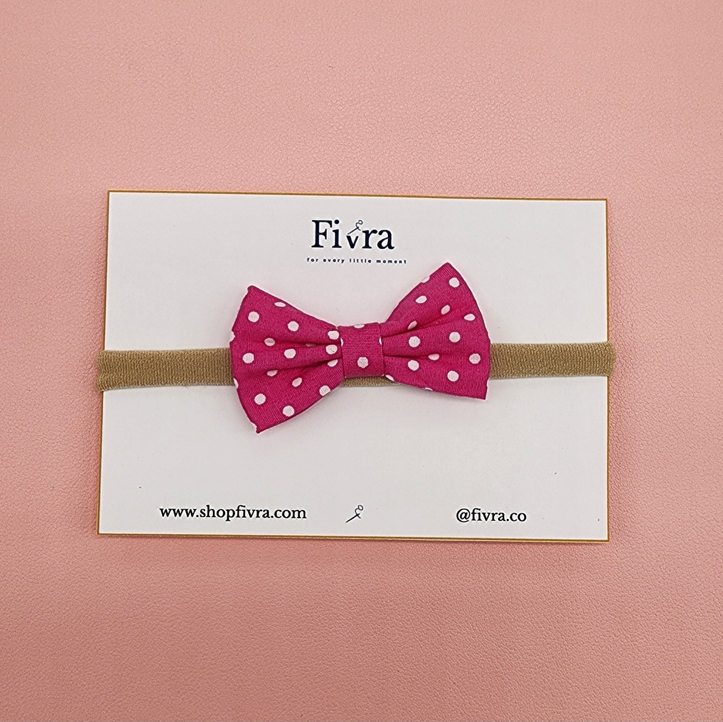 Small hair bow - Nylon headband - Varieties