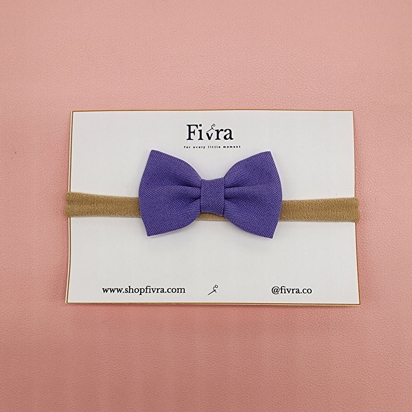 Small hair bow - Nylon headband - Varieties