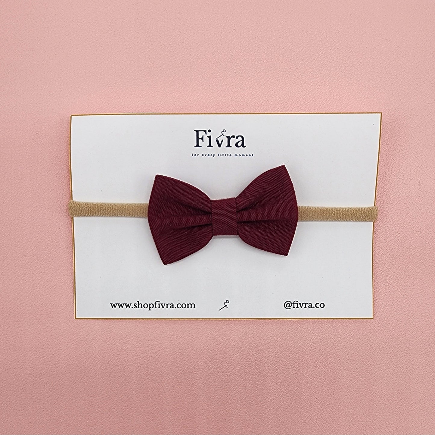 Small hair bow - Nylon headband - Varieties