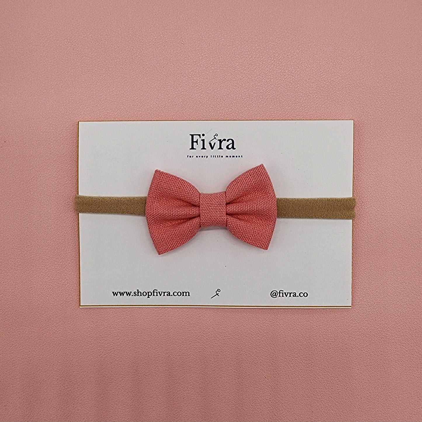Small hair bow - Nylon headband - Varieties