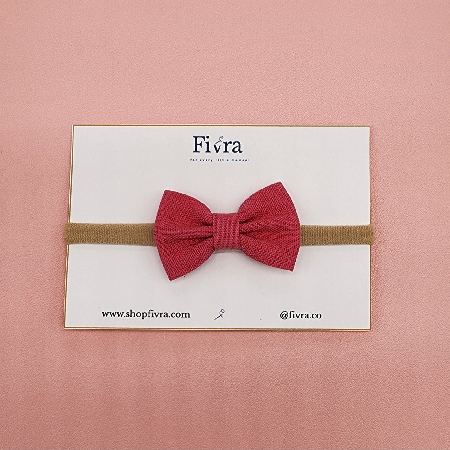 Small hair bow - Nylon headband - Varieties