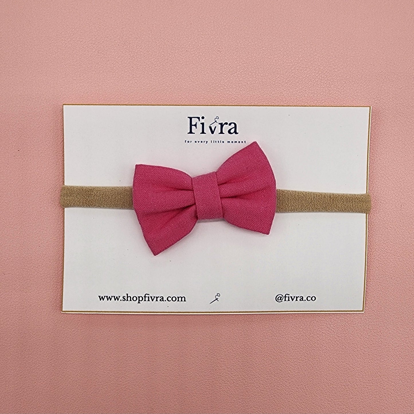 Small hair bow - Nylon headband - Varieties