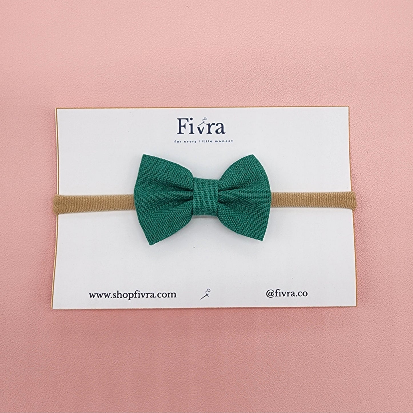 Small hair bow - Nylon headband - Varieties