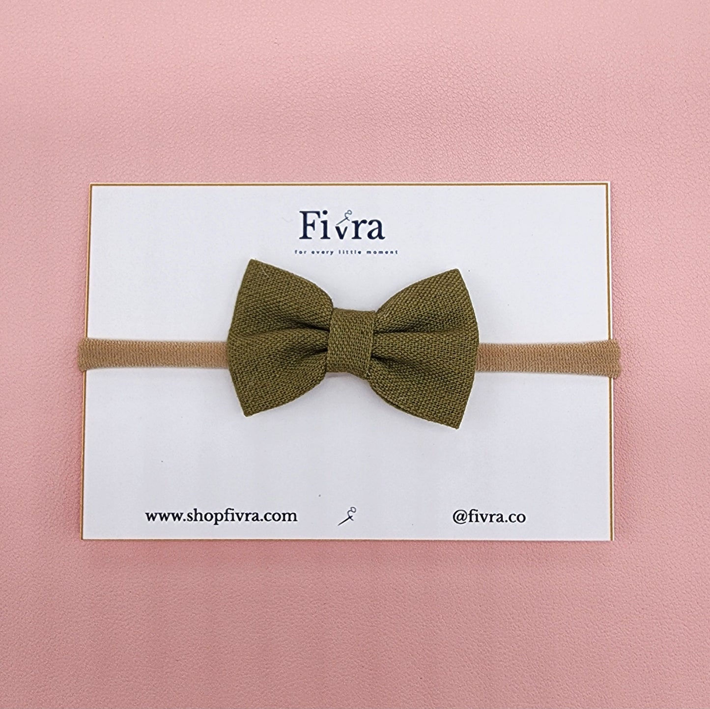 Small hair bow - Nylon headband - Varieties