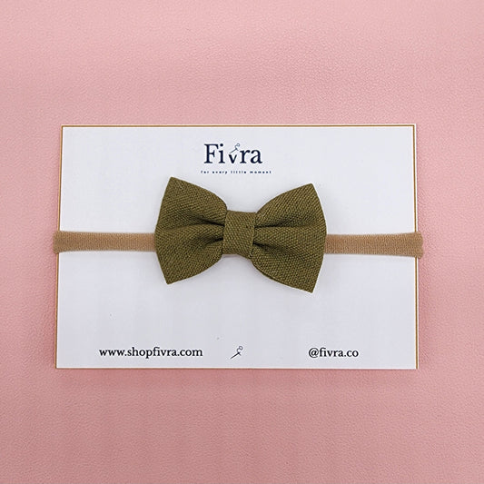 Small hair bow - Nylon headband - Varieties