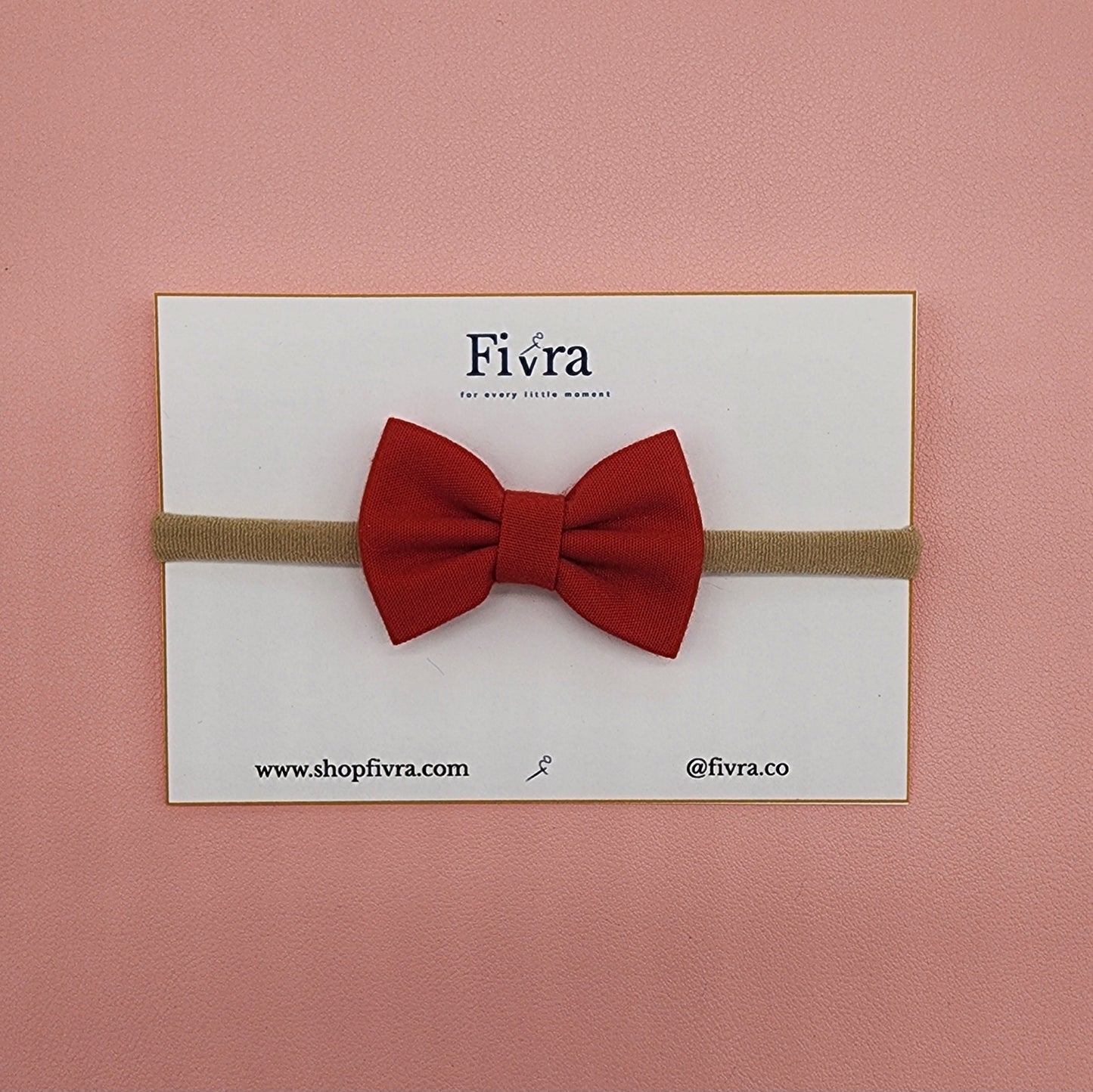Small hair bow - Nylon headband - Varieties