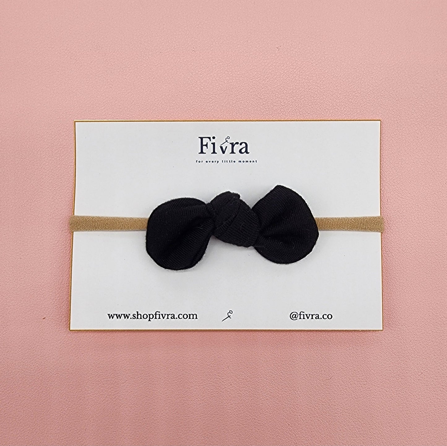 Small hair knot bow - Nylon headband - Varieties