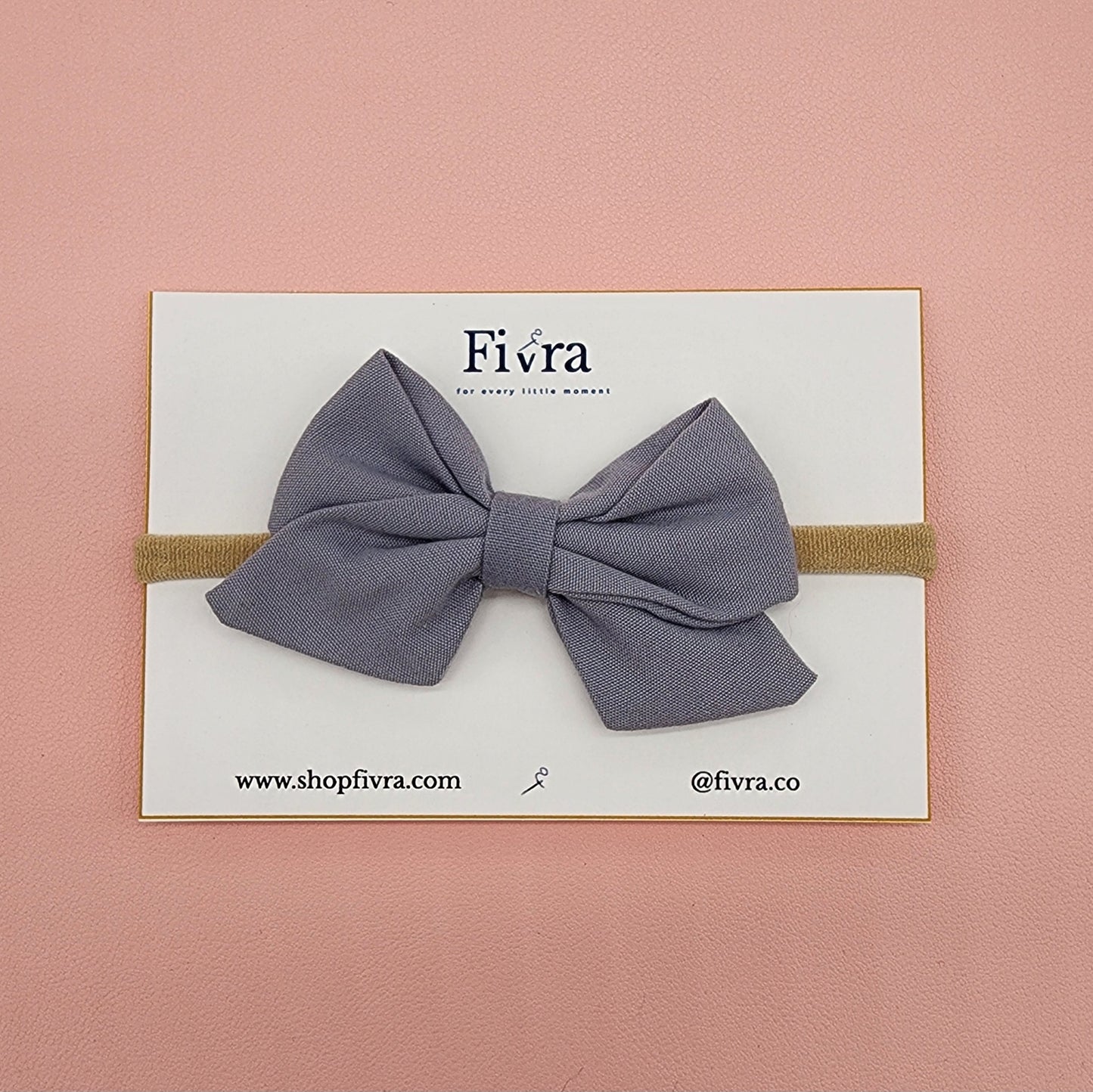 Medium hair bow - Nylon headband - Varieties