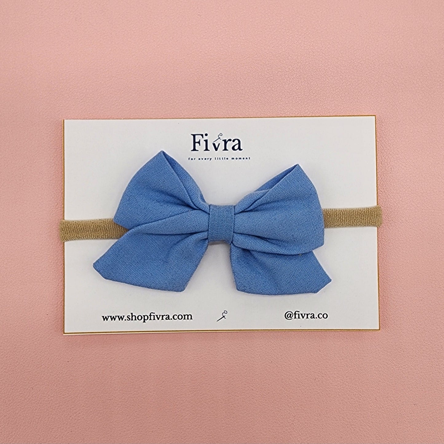 Medium hair bow - Nylon headband - Varieties