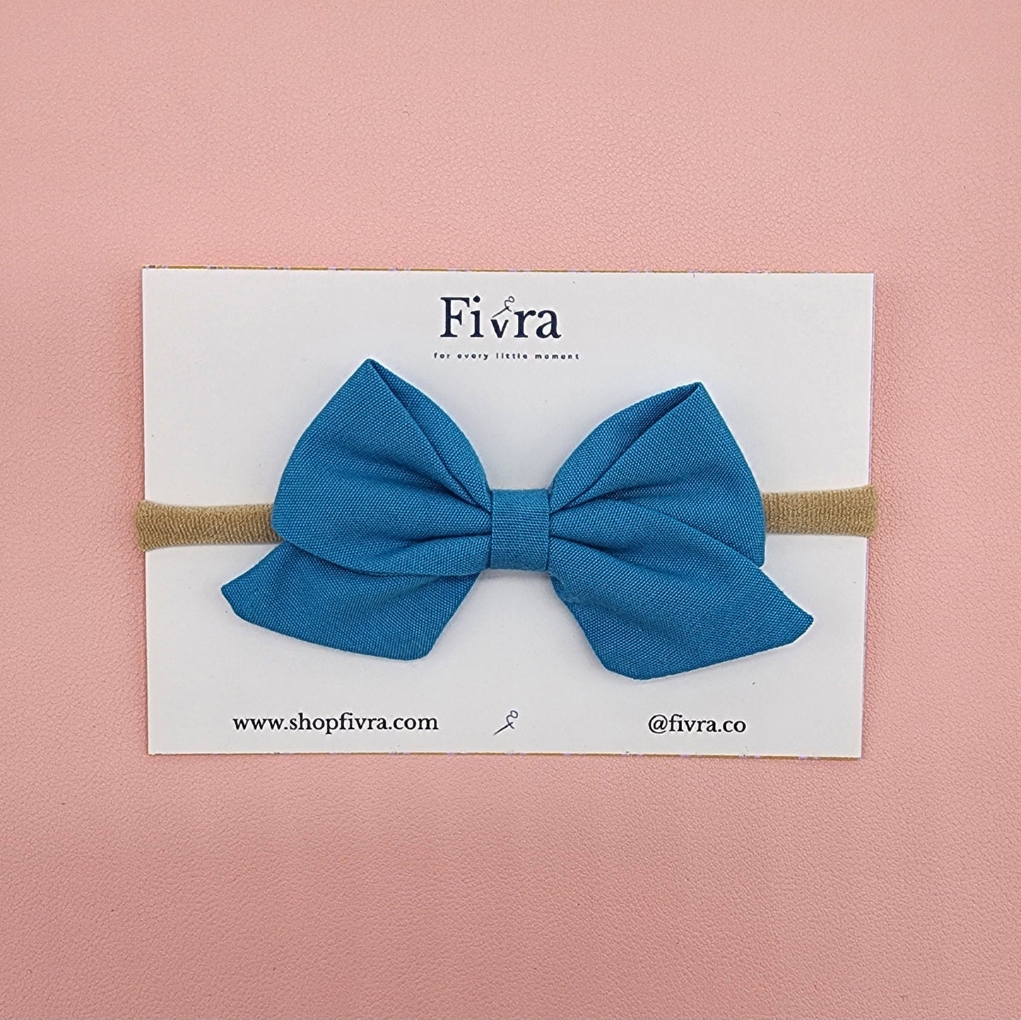 Medium hair bow - Nylon headband - Varieties