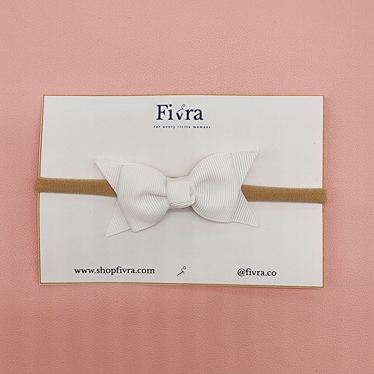 Small hair bow - Nylon headband - Ribbon varieties