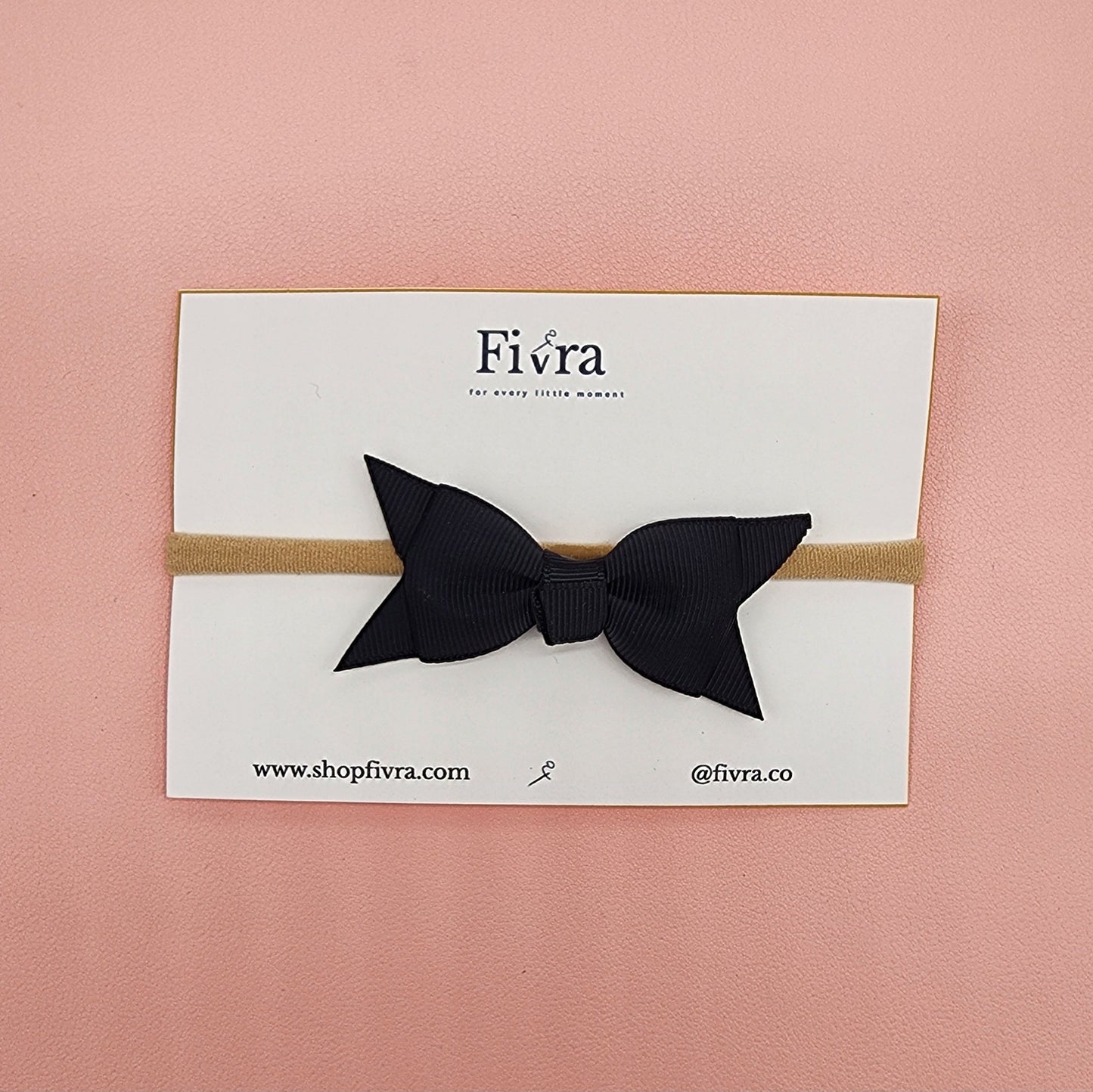 Small hair bow - Nylon headband - Ribbon varieties