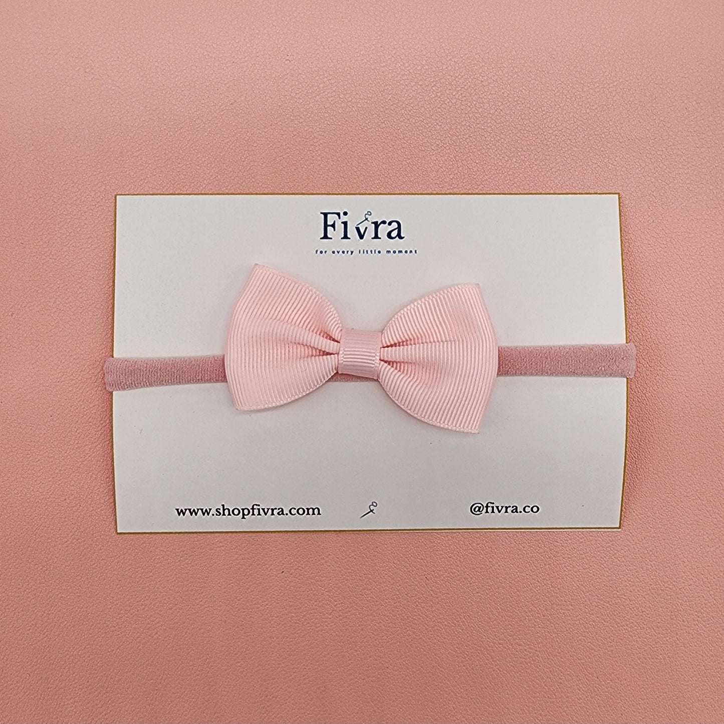 Small hair bow - Nylon headband - Ribbon varieties