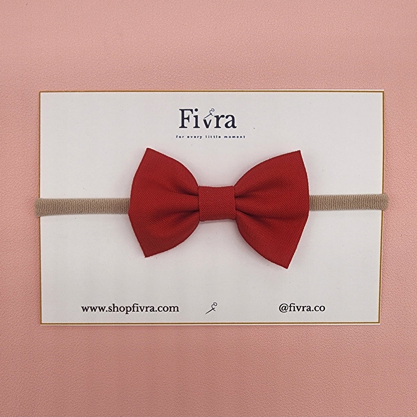 Small hair bow - Nylon headband - Varieties