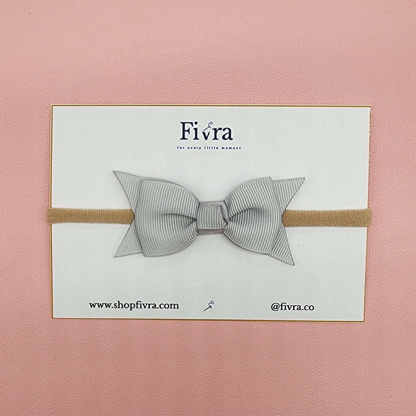 Small hair bow - Nylon headband - Ribbon varieties