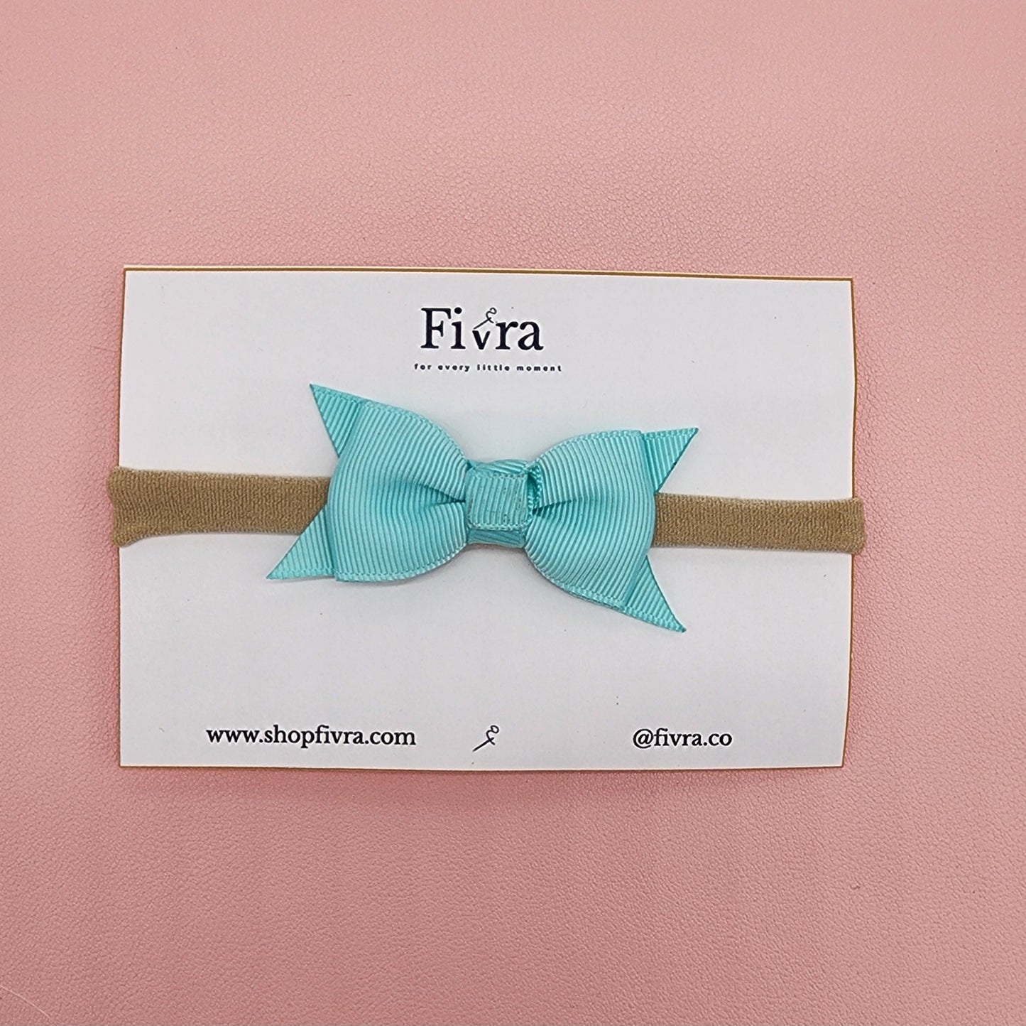 Small hair bow - Nylon headband - Ribbon varieties