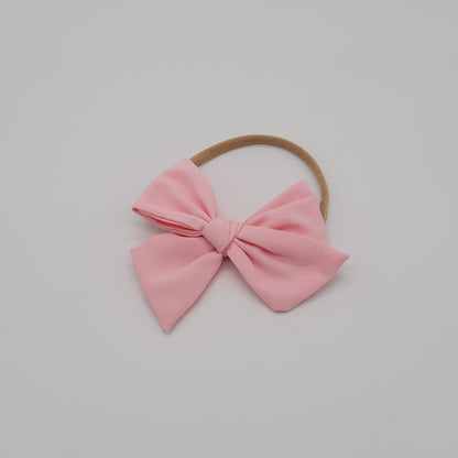 Nylon headband butterfly viscose pink medium