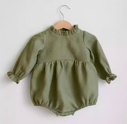 Baby girl romper long sleeve