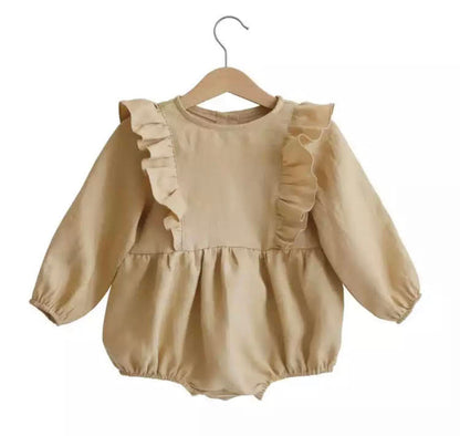 Baby girl Romper Ruffle - Long sleeve