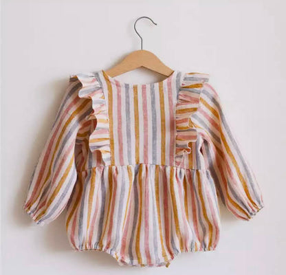 Baby girl Romper Ruffle - Long sleeve